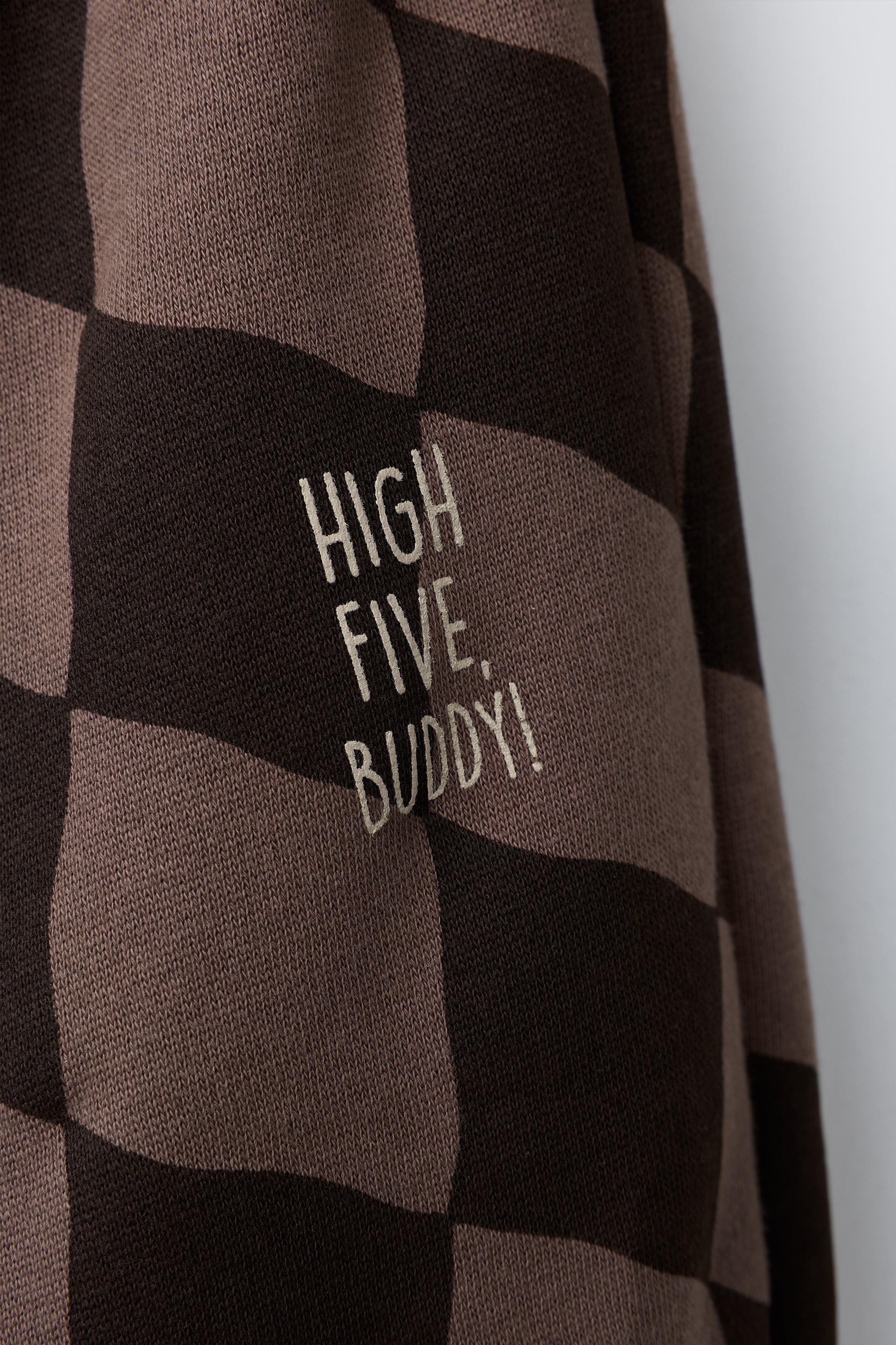 PLUSH DIAMOND PATTERN PANTS